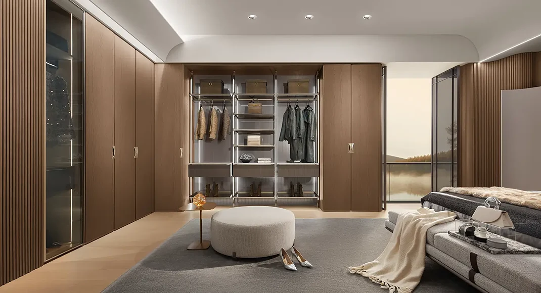 modern-brown-wood-grain-custom-wardrobe-design-mixing-open-and-closed-storage